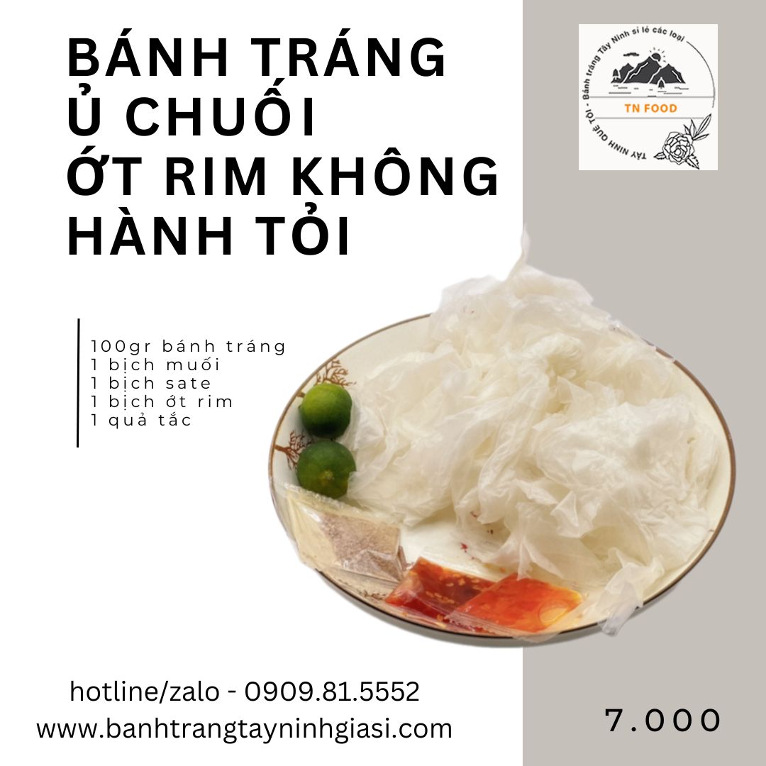 bánh tráng muối sate ớt tắc Tây Ninh TN FOOD