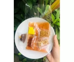 bánh tráng me bơ đỏ ( dẻo tôm)