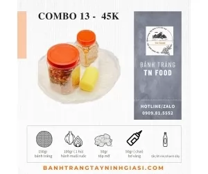 Combo 13 Bánh tráng gạo bơ muối ruốc hành phi, tốp mỡ