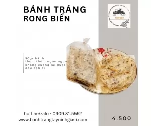 Bánh tráng rong biển chấy tỏi 50g