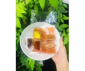 bánh tráng me bơ đỏ ( dẻo tôm)