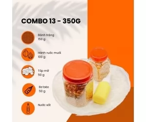 Combo 13 Bánh tráng gạo bơ muối ruốc hành phi, tốp mỡ