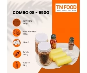 Combo 08 Bánh tráng gạo bơ muối ruốc hành phi, sốt