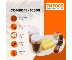 Combo 11 Bánh tráng gạo bơ muối ruốc hành phi, sốt, tốp mỡ